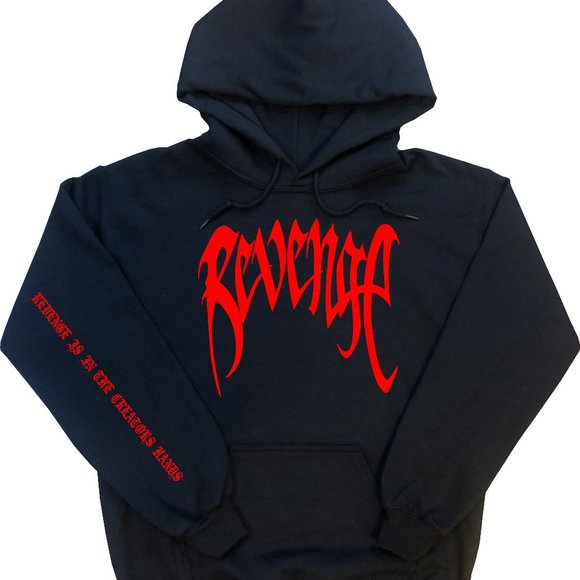 Xxxtentacion Revenge Hoodie Solid Red Design - Picture 1 of 1